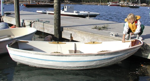 Compass Harbor pram at dock