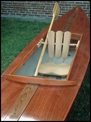 Salicornia decked canoe, Mystic Seaport